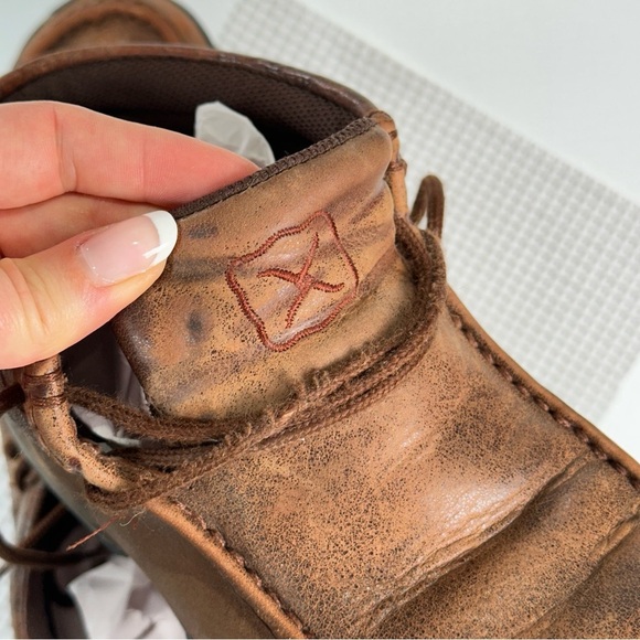 Twisted X Comfort Leather Moc Toe Chukka Shoes Brown 7.5 main image 11